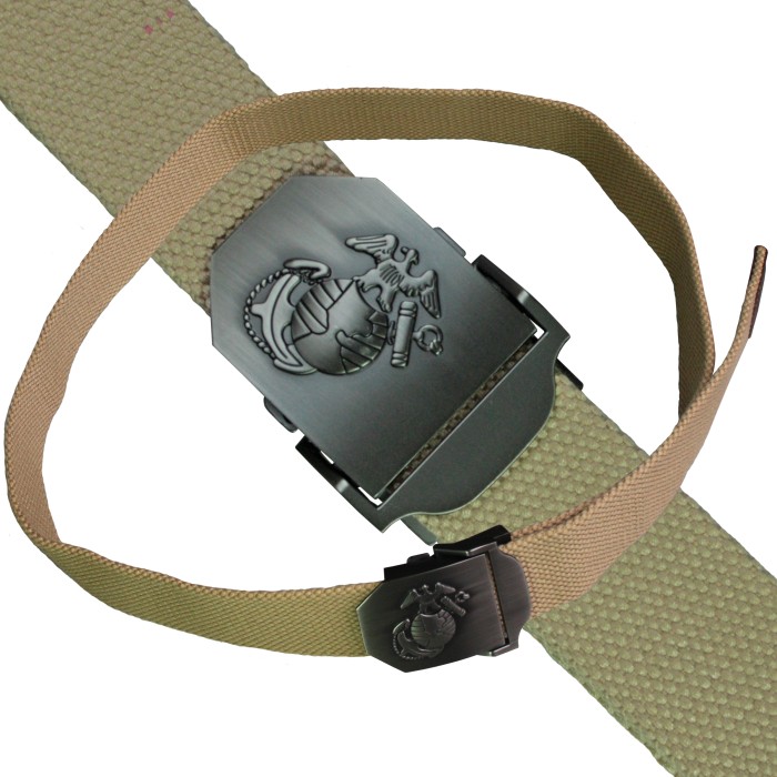 MFH USMC Hosengürtel, coyote tan, helles Metallschloss